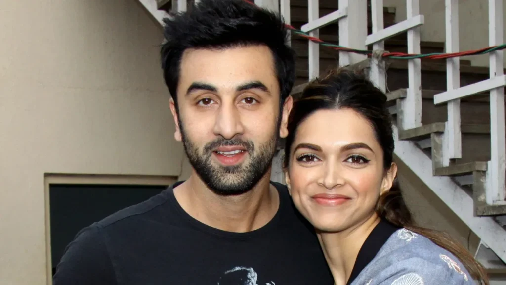 Ranbir Kapoor and Deepika Padukone posing together