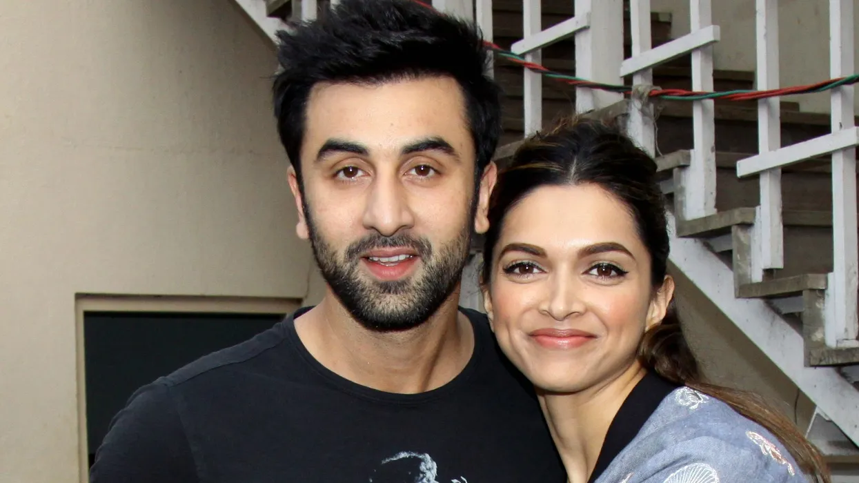 Ranbir Kapoor and Deepika Padukone posing together
