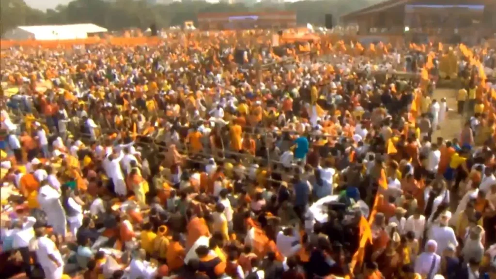 Brigade Ground Geeta Path chaos and heavy crowd