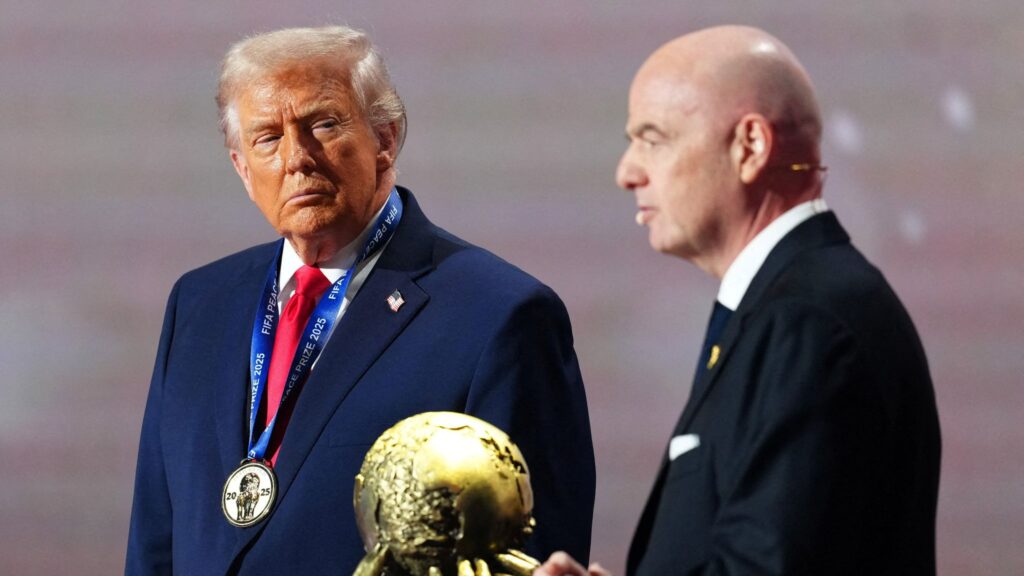 Donald Trump receives FIFA Peace Award on World Cup draw stage
