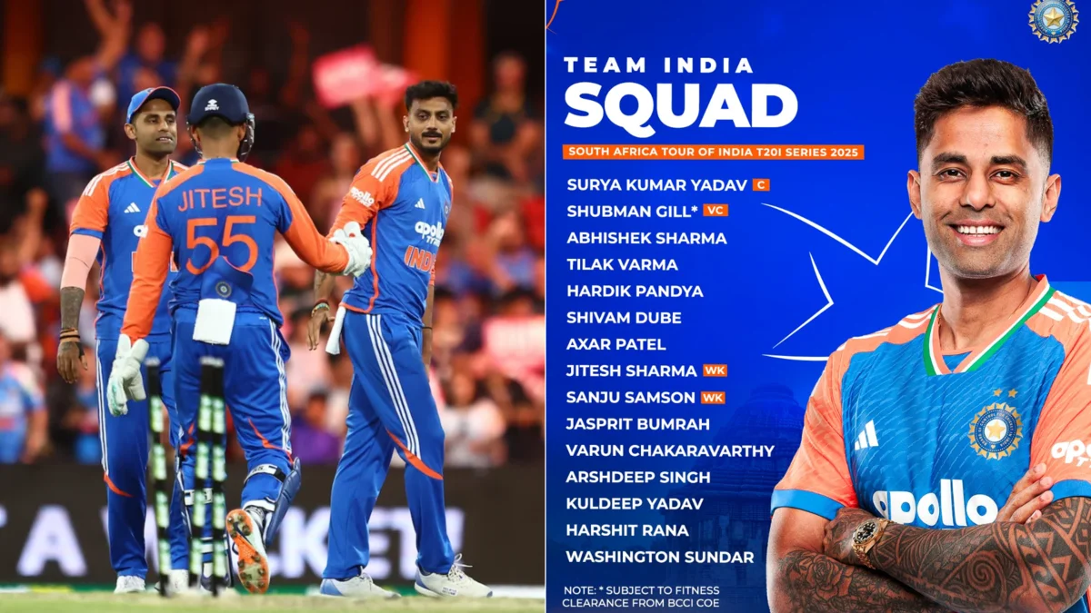 Team India T20 squad announcement 2025