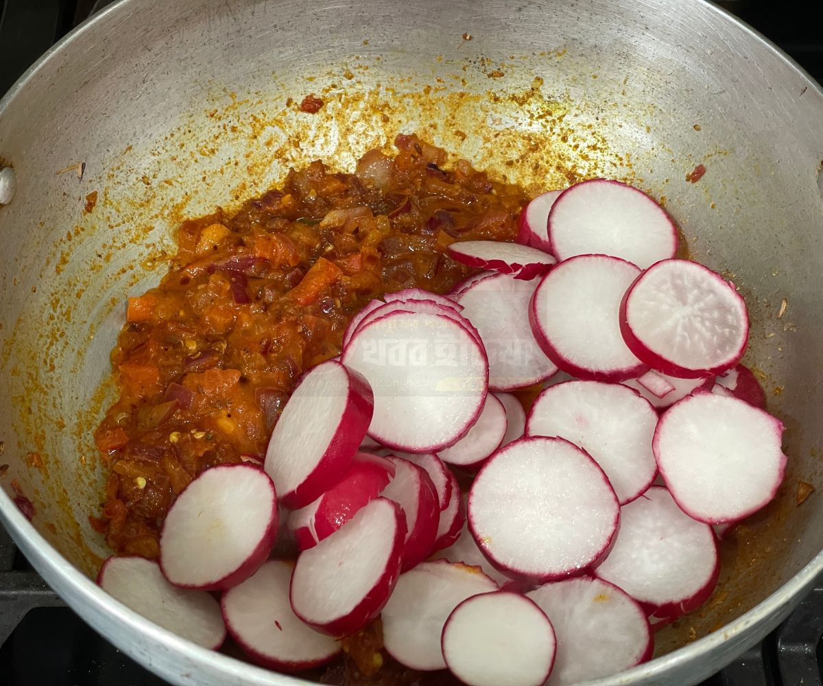 Olive and radish masoor dal Bengali winter recipe