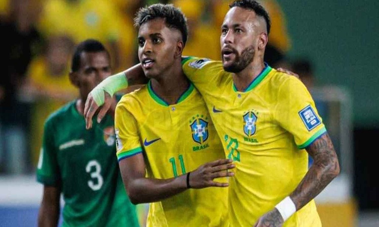 নেইমার ও রদ্রিগো ব্রাজিল ফুটবল