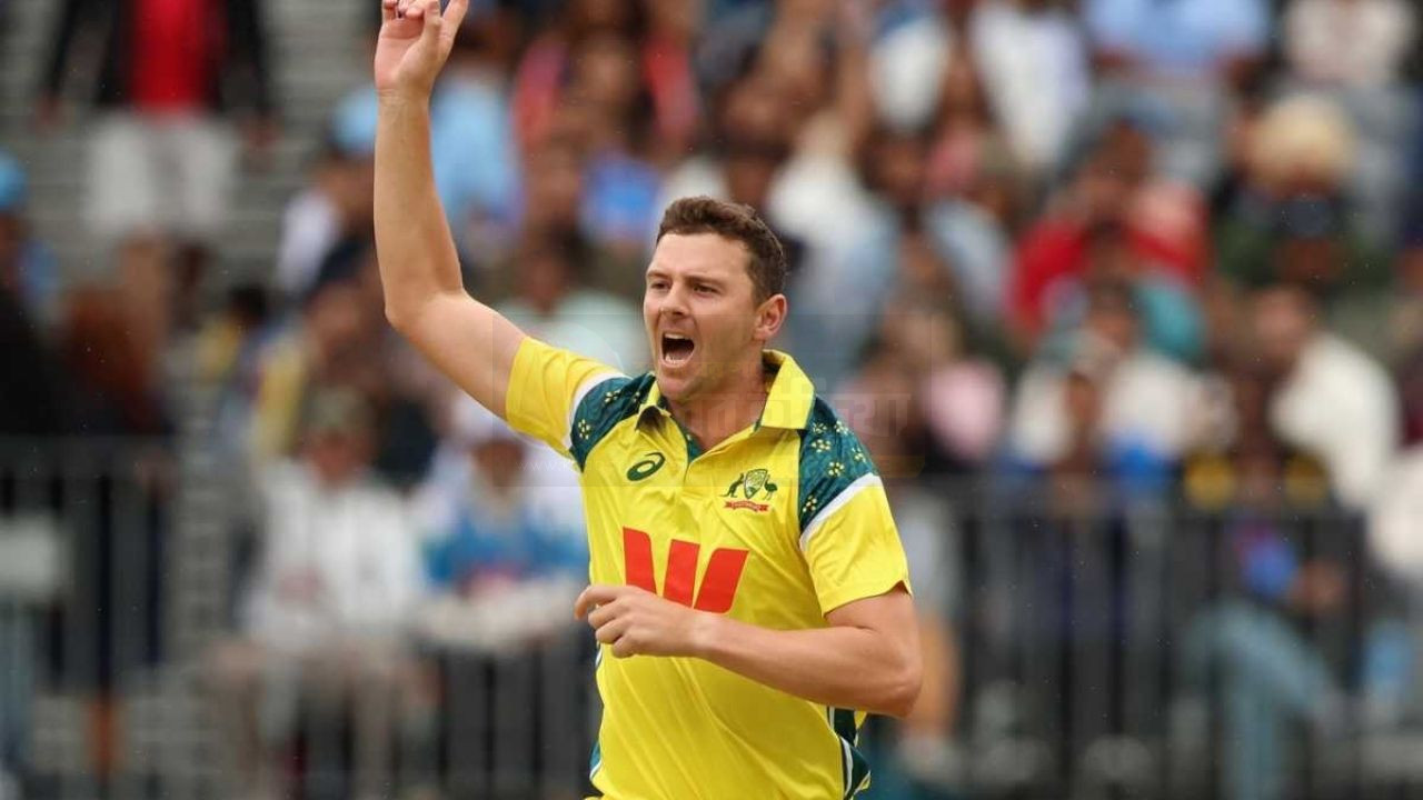 Josh Hazlewood training ahead of T20 World Cup