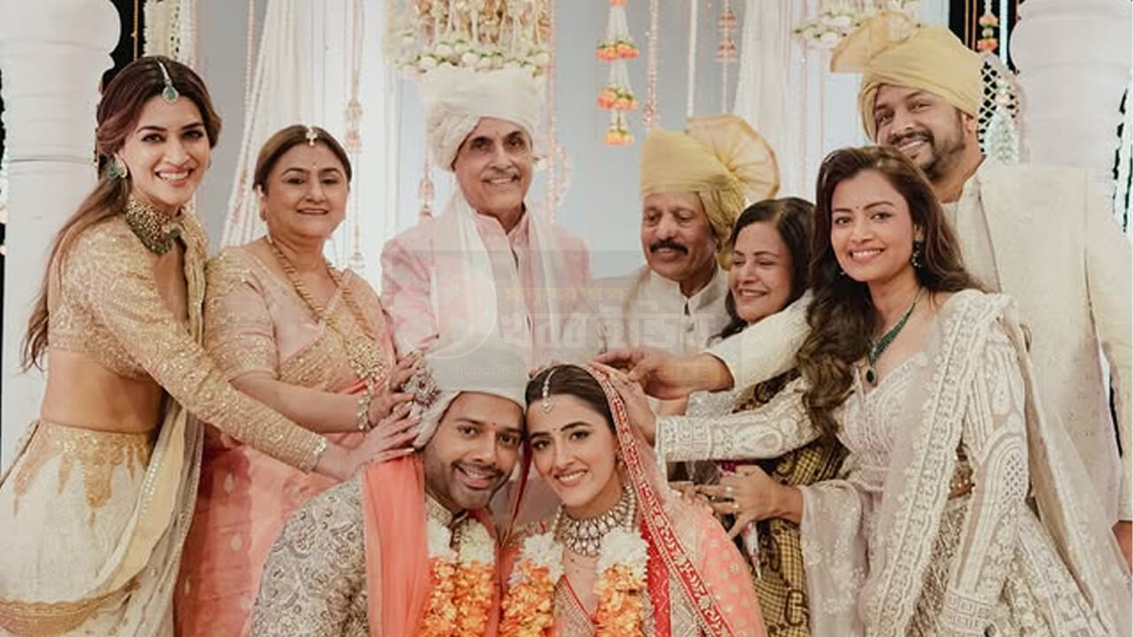 Kriti Sanon emotional moment at sister wedding