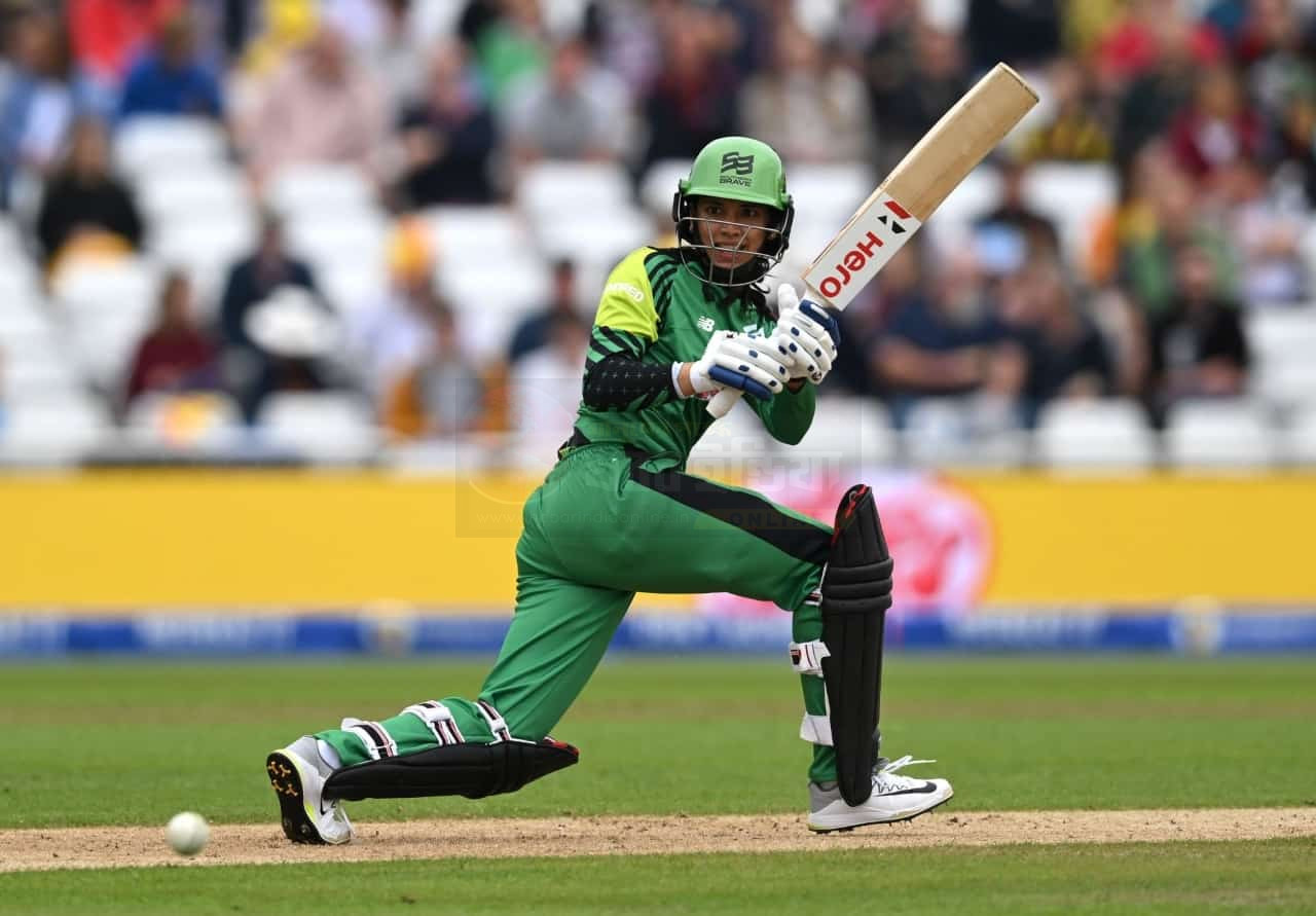 Smriti Mandhana batting in The Hundred