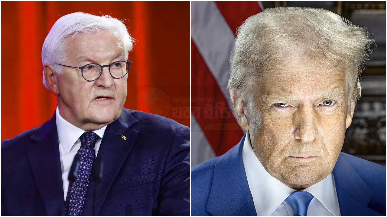 German President Frank-Walter Steinmeier delivering a speech on world order